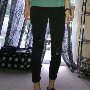 Black American Eagle Skinny Jeans